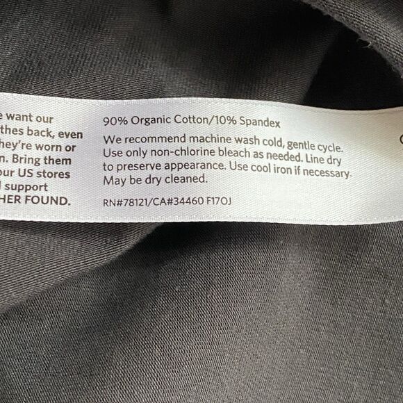 Eileen Fisher T-shirt Dress S Gray Knee Length Short Sleeve Stretch Made USA - Picture 6 of 6